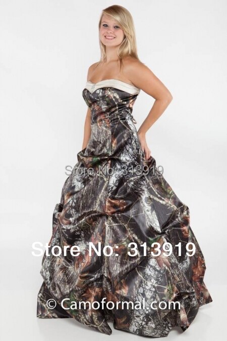   巹 2019 mossy oak camo vestido de noiva ũ..